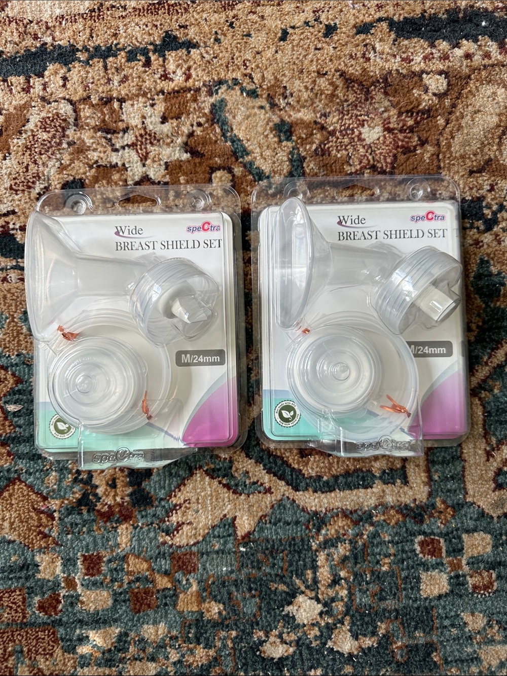 Spectra Wide Breast Shield Set M/24mm – Clear (Set of 2)